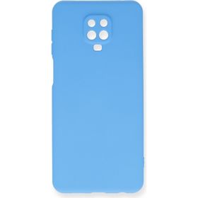 Xiaomi Redmi Note 9 Pro Nano İçi Kadife Silikon - Mavi Cep Telefonu Kılıfı