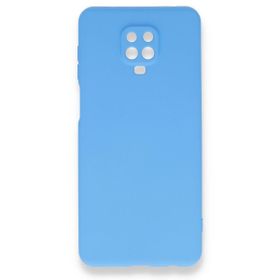 Xiaomi Redmi Note 9 Pro Nano İçi Kadife Silikon - Mavi Cep Telefonu Kılıfı