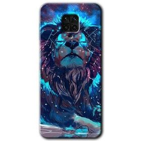 Xiaomi Redmi Note 9 Pro Neon Aslan Baskılı Uyumlu Silikon Kılıf