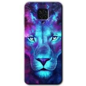Xiaomi Redmi Note 9 Pro Neon Lion Baskılı Uyumlu Silikon Kılıf