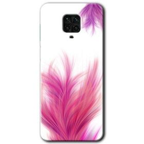 Xiaomi Redmi Note 9 Pro Pembe Tüy Baskılı Uyumlu Silikon Kılıf