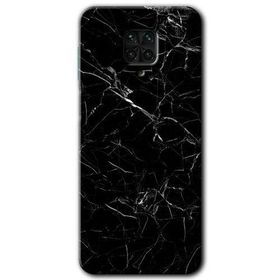 Xiaomi Redmi Note 9 Pro Siyah Mermer Baskılı Uyumlu Silikon Kılıf