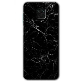 Xiaomi Redmi Note 9 Pro Siyah Mermer Baskılı Uyumlu Silikon Kılıf
