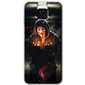 Xiaomi Redmi Note 9 Pro V for Fire Baskılı Uyumlu Silikon Kılıf
