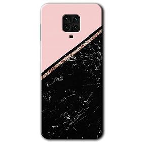 Xiaomi Redmi Note 9 Pro Yarım Mermer Baskılı Uyumlu Silikon Kılıf