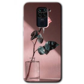Xiaomi Redmi Note 9 Retro Gül Baskılı Uyumlu Silikon Kılıf