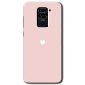 Xiaomi Redmi Note 9 Sade Kalp Baskılı Uyumlu Silikon Kılıf