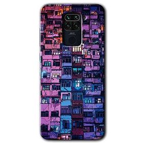 Xiaomi Redmi Note 9 Şehir Görünümü Baskılı Uyumlu Silikon Kılıf