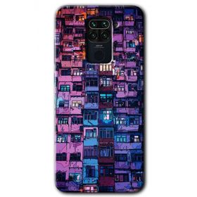 Xiaomi Redmi Note 9 Şehir Görünümü Baskılı Uyumlu Silikon Kılıf