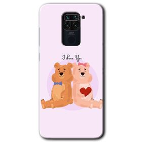 Xiaomi Redmi Note 9 Sevgili Ayıcık Baskılı Uyumlu Silikon Kılıf