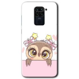 Xiaomi Redmi Note 9 Sevimli Baykuş Baskılı Uyumlu Silikon Kılıf