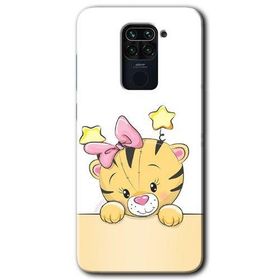 Xiaomi Redmi Note 9 Sevimli Kedi Baskılı Uyumlu Silikon Kılıf
