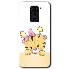 Xiaomi Redmi Note 9 Sevimli Kedi Baskılı Uyumlu Silikon Kılıf