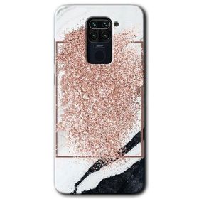 Xiaomi Redmi Note 9 Simli Mermer Baskılı Uyumlu Silikon Kılıf