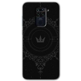 Xiaomi Redmi Note 9 Siyah Mandala 1 Baskılı Uyumlu Silikon Kılıf