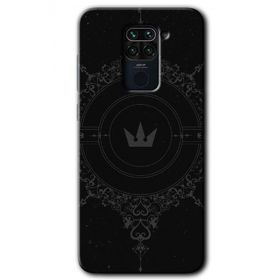 Xiaomi Redmi Note 9 Siyah Mandala 1 Baskılı Uyumlu Silikon Kılıf