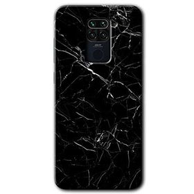 Xiaomi Redmi Note 9 Siyah Mermer Baskılı Uyumlu Silikon Kılıf