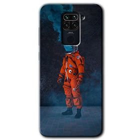 Xiaomi Redmi Note 9 Smoke Astronot Baskılı Uyumlu Silikon Kılıf