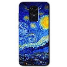 Xiaomi Redmi Note 9 Starry Night Baskılı Uyumlu Silikon Kılıf