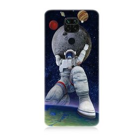 Xiaomi Redmi Note 9 Uyumlu Astronot Baskılı Silikon Kılıf