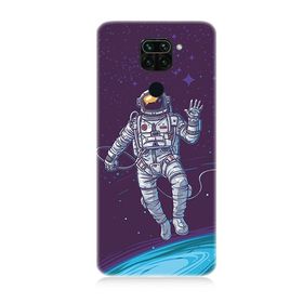 Xiaomi Redmi Note 9 Uyumlu Astronot Baskılı Silikon Kılıf