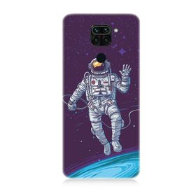 Xiaomi Redmi Note 9 Uyumlu Astronot Baskılı Silikon Kılıf