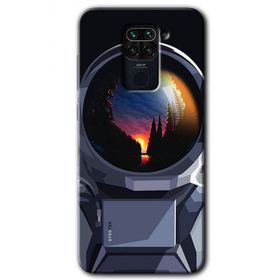Xiaomi Redmi Note 9 Uyumlu Astronot Baskılı Silikon Kılıf