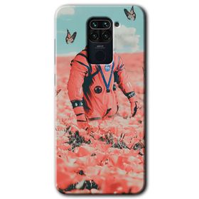 Xiaomi Redmi Note 9 Uzay Bahçesi Baskılı Uyumlu Silikon Kılıf