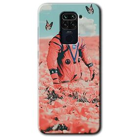 Xiaomi Redmi Note 9 Uzay Bahçesi Baskılı Uyumlu Silikon Kılıf