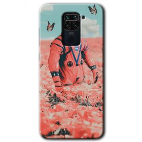 Xiaomi Redmi Note 9 Uzay Bahçesi Baskılı Uyumlu Silikon Kılıf