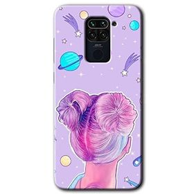 Xiaomi Redmi Note 9 Uzaylı Kız Baskılı Uyumlu Silikon Kılıf