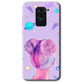 Xiaomi Redmi Note 9 Uzaylı Kız Baskılı Uyumlu Silikon Kılıf