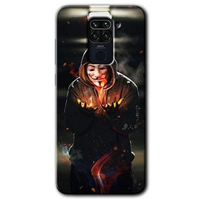 Xiaomi Redmi Note 9 V for Fire Baskılı Uyumlu Silikon Kılıf