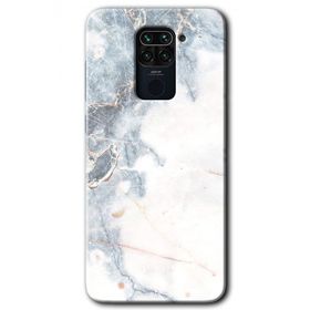 Xiaomi Redmi Note 9 White Marble Baskılı Uyumlu Silikon Kılıf