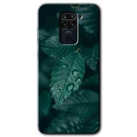 Xiaomi Redmi Note 9 Yağmurlu Yaprak Baskılı Uyumlu Silikon Kılıf