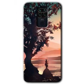 Xiaomi Redmi Note 9 Yalnız Savaşcı Baskılı Uyumlu Silikon Kılıf