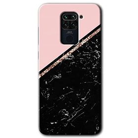 Xiaomi Redmi Note 9 Yarım Mermer Baskılı Uyumlu Silikon Kılıf