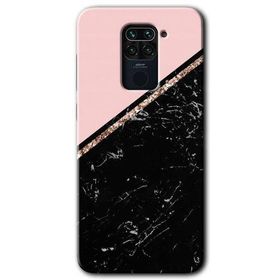 Xiaomi Redmi Note 9 Yarım Mermer Baskılı Uyumlu Silikon Kılıf