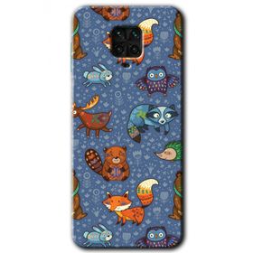 Xiaomi Redmi Note 9S Animals Funny Baskılı Uyumlu Silikon Kılıf