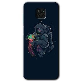Xiaomi Redmi Note 9S Astronot Kıyafeti Baskılı Uyumlu Silikon Kılıf
