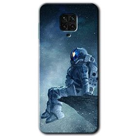 Xiaomi Redmi Note 9S Astronot Yalnızlığı Baskılı Uyumlu Silikon Kılıf