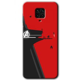 Xiaomi Redmi Note 9S Avengers Tower Baskılı Uyumlu Silikon Kılıf