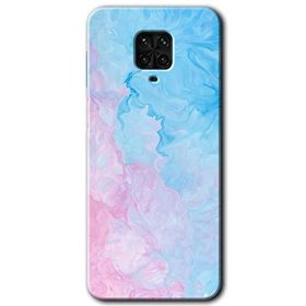 Xiaomi Redmi Note 9S Blue Art Baskılı Uyumlu Silikon Kılıf