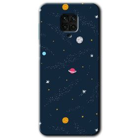 Xiaomi Redmi Note 9S Çizim Gezegen Baskılı Uyumlu Silikon Kılıf
