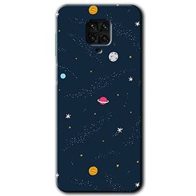 Xiaomi Redmi Note 9S Çizim Gezegen Baskılı Uyumlu Silikon Kılıf
