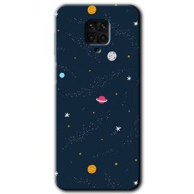 Xiaomi Redmi Note 9S Çizim Gezegen Baskılı Uyumlu Silikon Kılıf