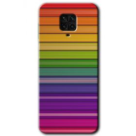 Xiaomi Redmi Note 9S Colorful Lines Baskılı Uyumlu Silikon Kılıf