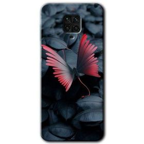 Xiaomi Redmi Note 9S Dark Butterfly Baskılı Uyumlu Silikon Kılıf