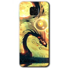 Xiaomi Redmi Note 9S Digital Dragon Baskılı Uyumlu Silikon Kılıf