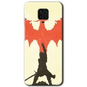 Xiaomi Redmi Note 9S Dragon Hunter 1 Baskılı Uyumlu Silikon Kılıf
